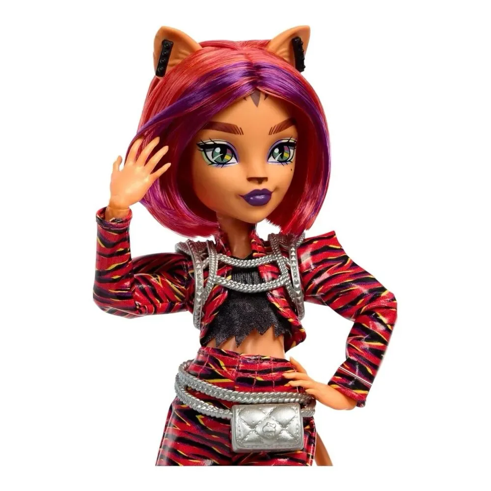 Monster High Toralei Doll Fearbook Set w/ Guitar, Jacket 2023 Refresh NEW Sealed